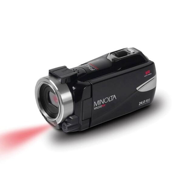 Minolta 1080p Full HD IR Night Vision Wi-Fi Camcorder - Picture 1 of 6